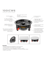 Focal 100ICW6 diffusore da incasso a parete o soffitto 100W