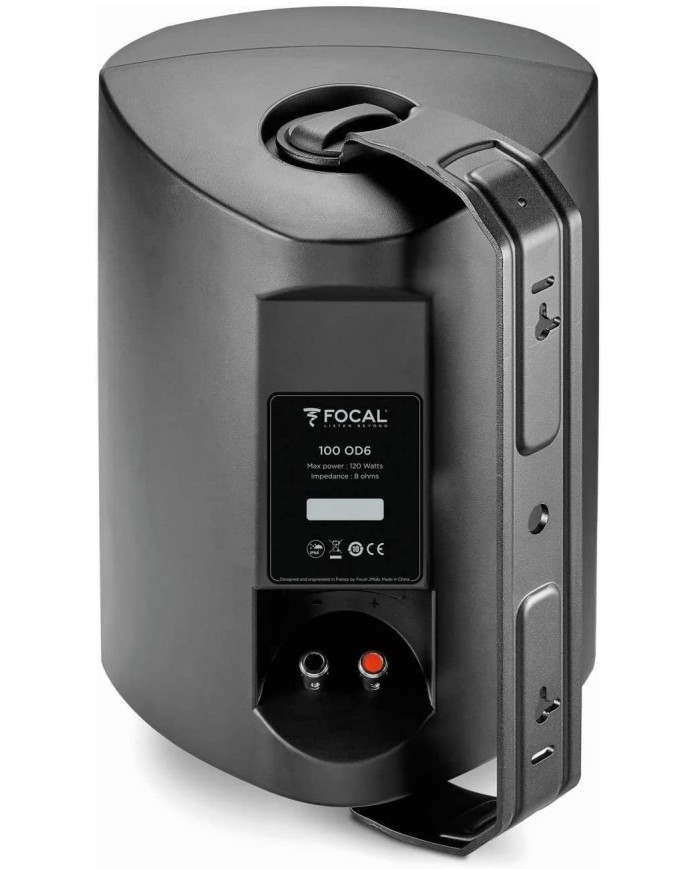 diffusore da esterno Focal 100 OD6  a 2 vie 120W nero  singolo