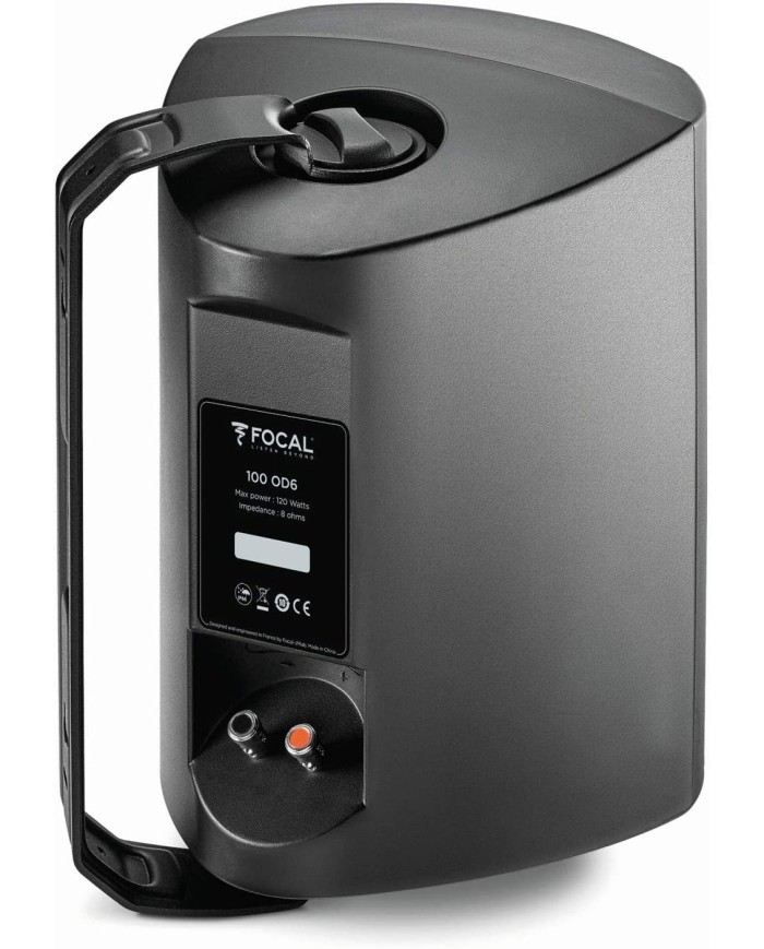 diffusore da esterno Focal 100 OD6  a 2 vie 120W nero  singolo