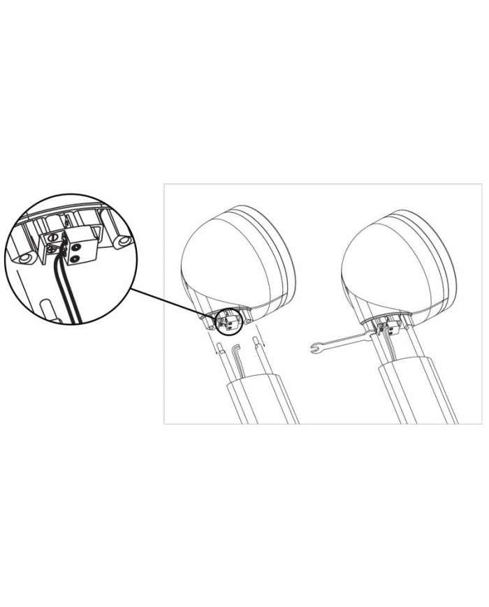 Coppia speaker floor stands per Focal DOME gloss black