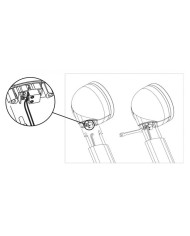 Coppia speaker floor stands per Focal DOME bianco