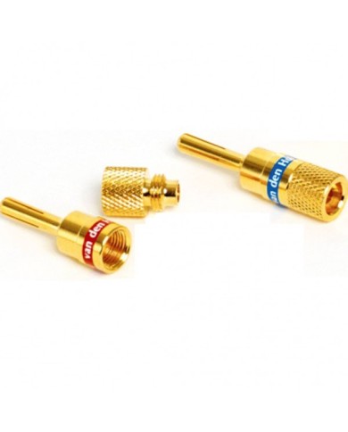 VAN DEN HUL D.I.Y. BANANA PLUG SET 4 BANANE GARANZIA UFFICIALE I