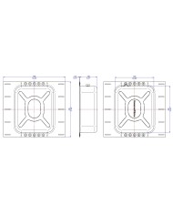 Back Box in metallo per diffusori in ceiling serie CCM  B&W BB 6C