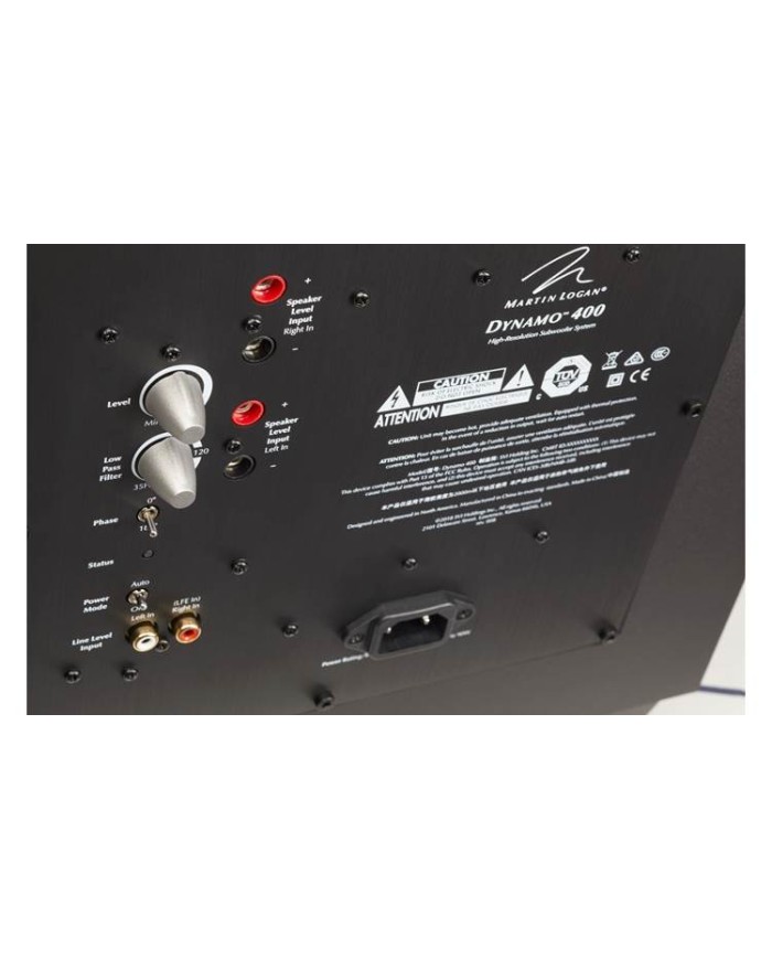 Subwoofer attivo bass reflex Martin Logan Dynamo 400  potenza 75W