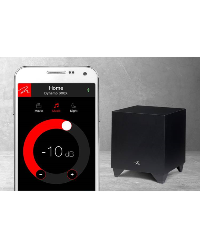 Subwoofer attivo bass reflex Martin Logan Dynamo 600X  120W Bluetooth