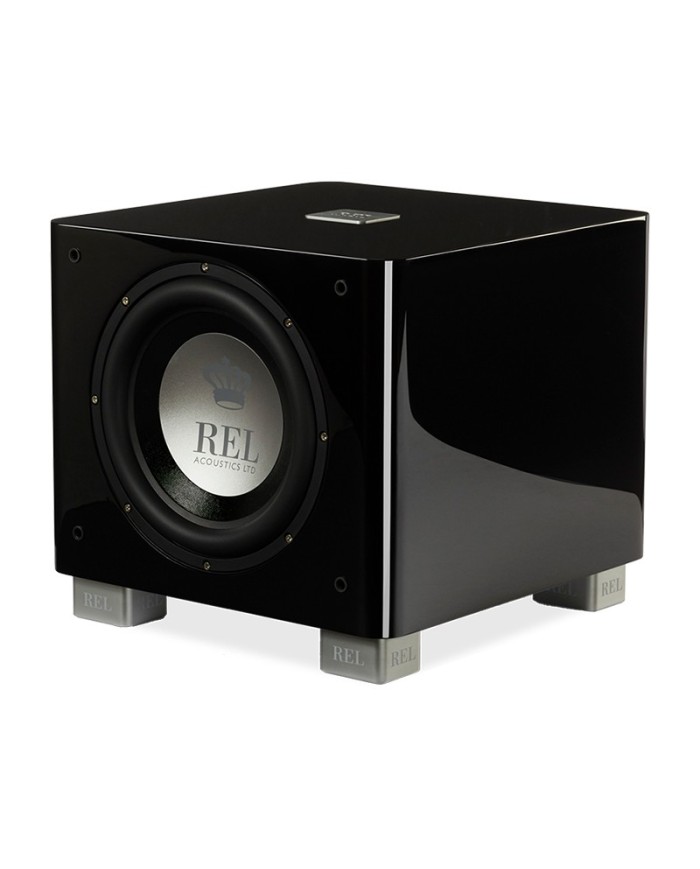 REL Acoustics T/9x Subwoofer amplificato nero in sospensione pneumatica con radiatore passivo classe A/B predisposto wireless