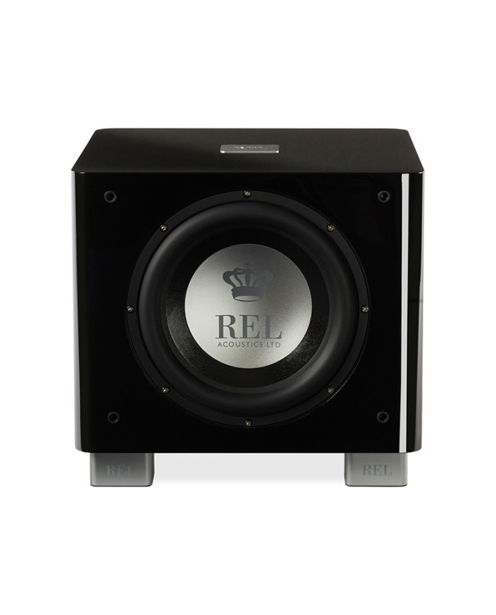 REL Acoustics T/9x Subwoofer amplificato nero in sospensione pneumatica con radiatore passivo classe A/B predisposto wireless