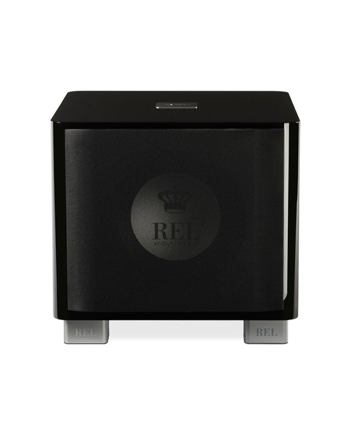 REL Acoustics T/9x Subwoofer amplificato nero in sospensione pneumatica con radiatore passivo classe A/B predisposto wireless