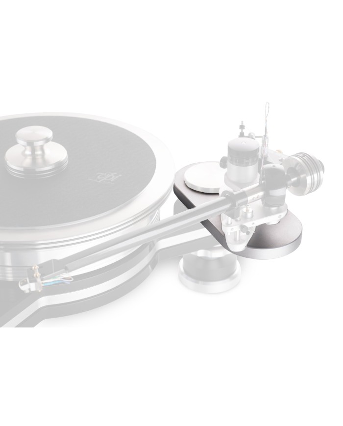 Basetta in alluminio preforata per montaggio bracci VPI