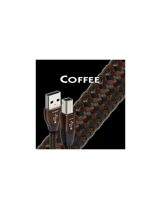 AUDIOQUEST COFFEE USB CAVO PLACCATO ARGENTO 3 METRI