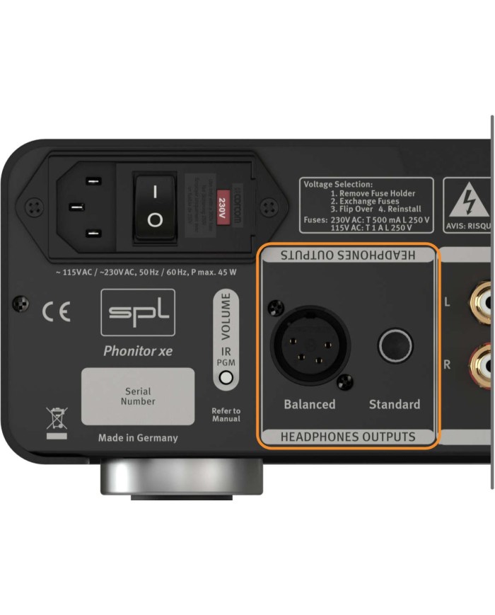 Amplificatore cuffie con tecnologia VOLTAiR  SPL PHONITOR XE  silver