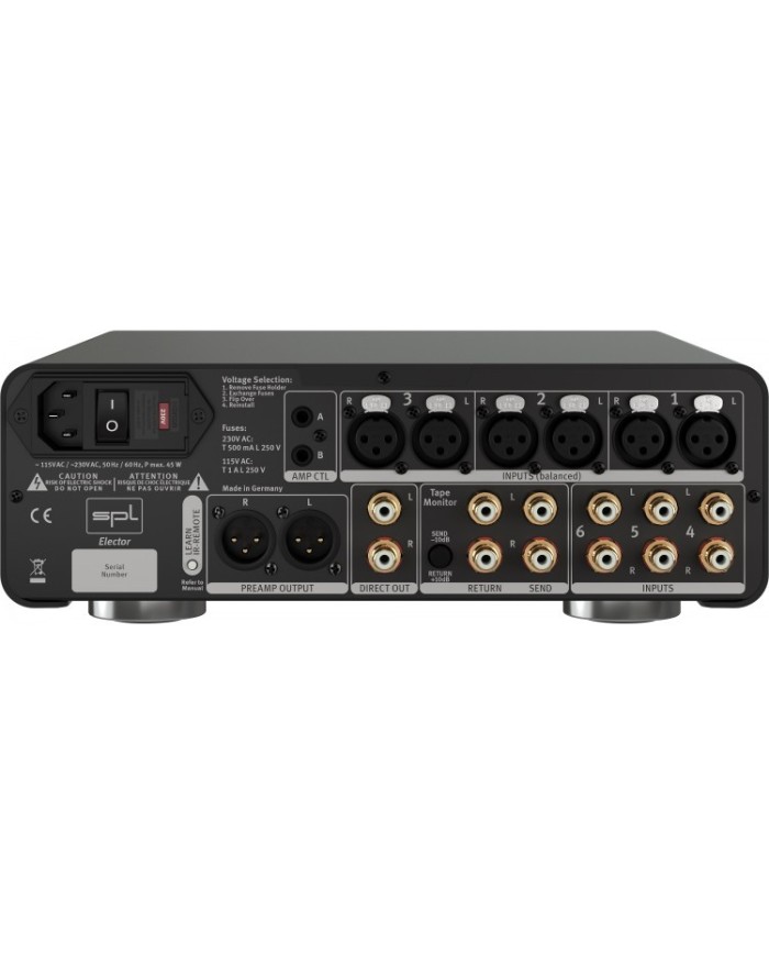 Preamplificatore stereo con tecnologia VOLTAiR  SPL Elector  red