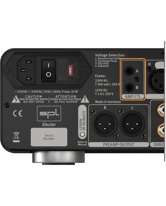 Preamplificatore stereo con tecnologia VOLTAiR  SPL Elector  silver