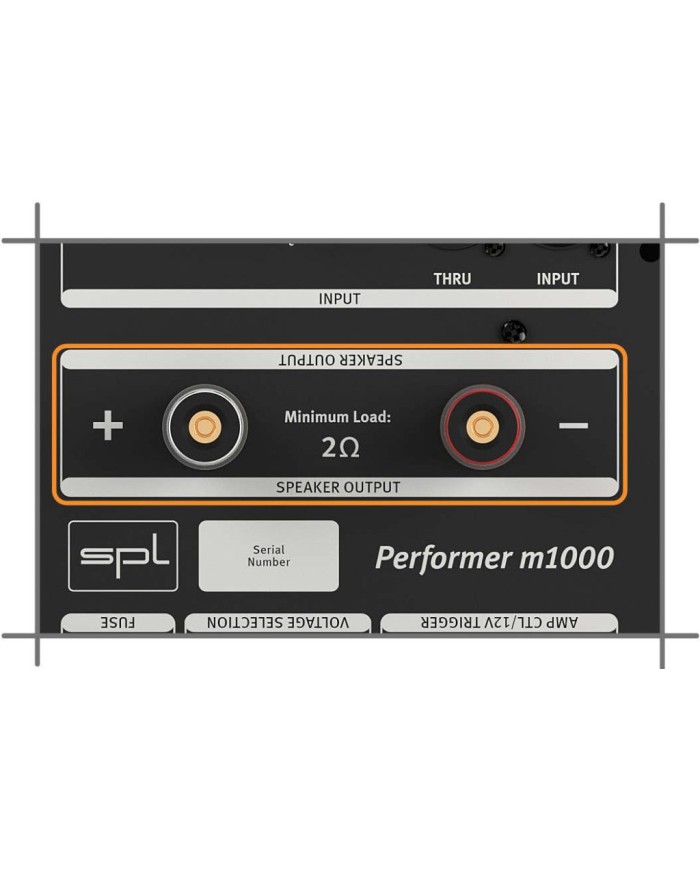 Finale potenza mono a transistor bi-polari  SPL Performer M1000  red