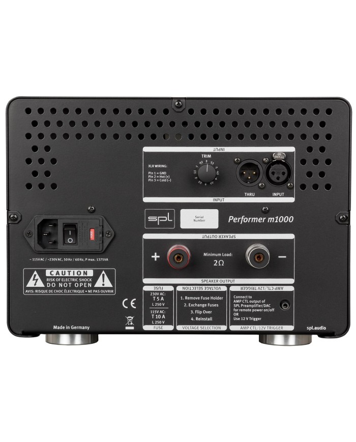 Finale potenza mono a transistor bi-polari  SPL Performer M1000  red