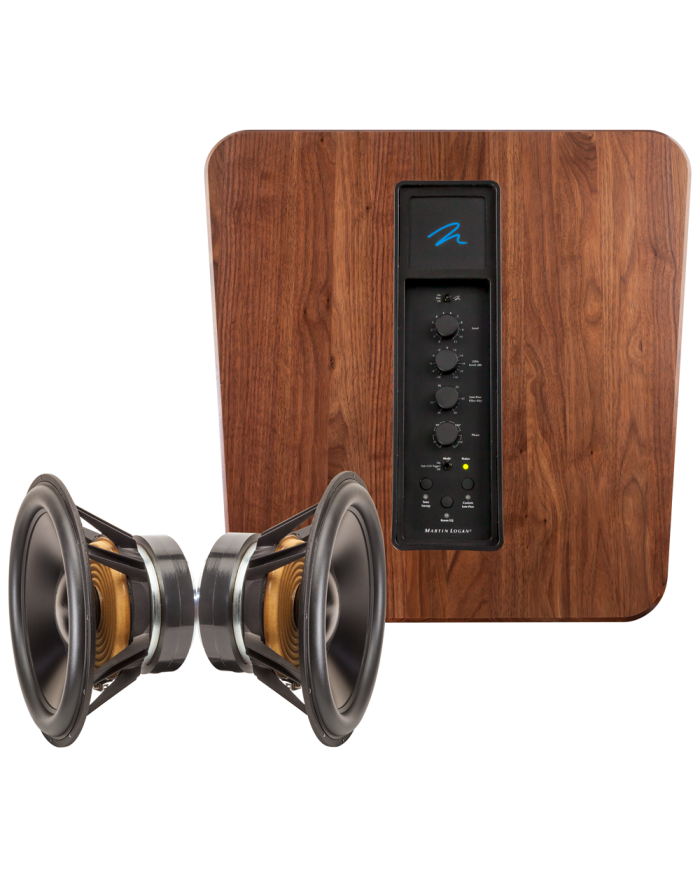 Subwoofer attivo sosp. pneum.  Martin Logan BALANCED FORCE 210  noce