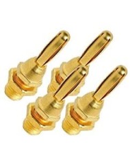 Set di 4 adattatori a banana  Audioquest jack 1002/g Banan Gold