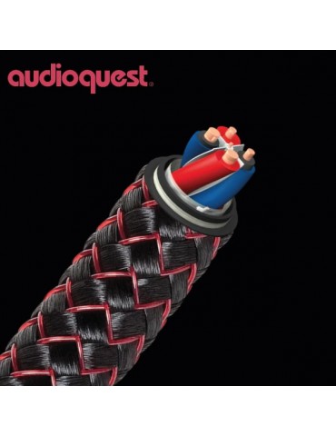 Audioquest TYPE 9 Cavo di potenza con guaina intrecciata nero/marrone  a metraggio