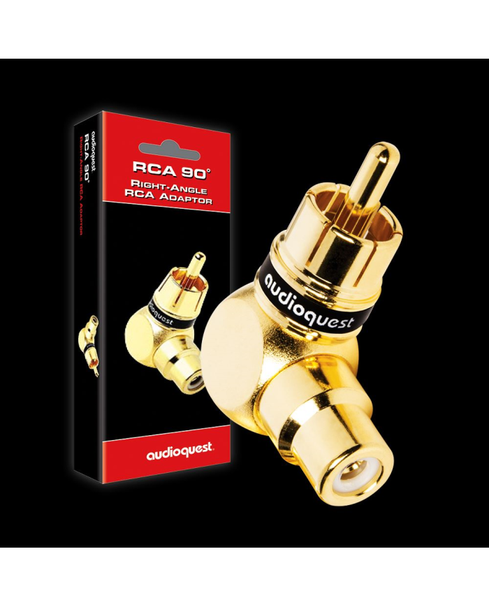 Adattatore ad angolo retto da RCA F a RCA M  Audioquest M21F-90 RCA