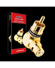 Adattatore ad angolo retto da RCA F a RCA M  Audioquest M21F-90 RCA