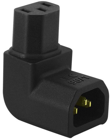Adattatore femmina-maschio a 90�  Audioquest IEC C-13 90�/1