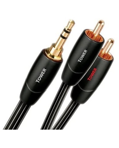 Cavo jack 3.5mm mini maschio a 2 RCA  Audioquest Tower