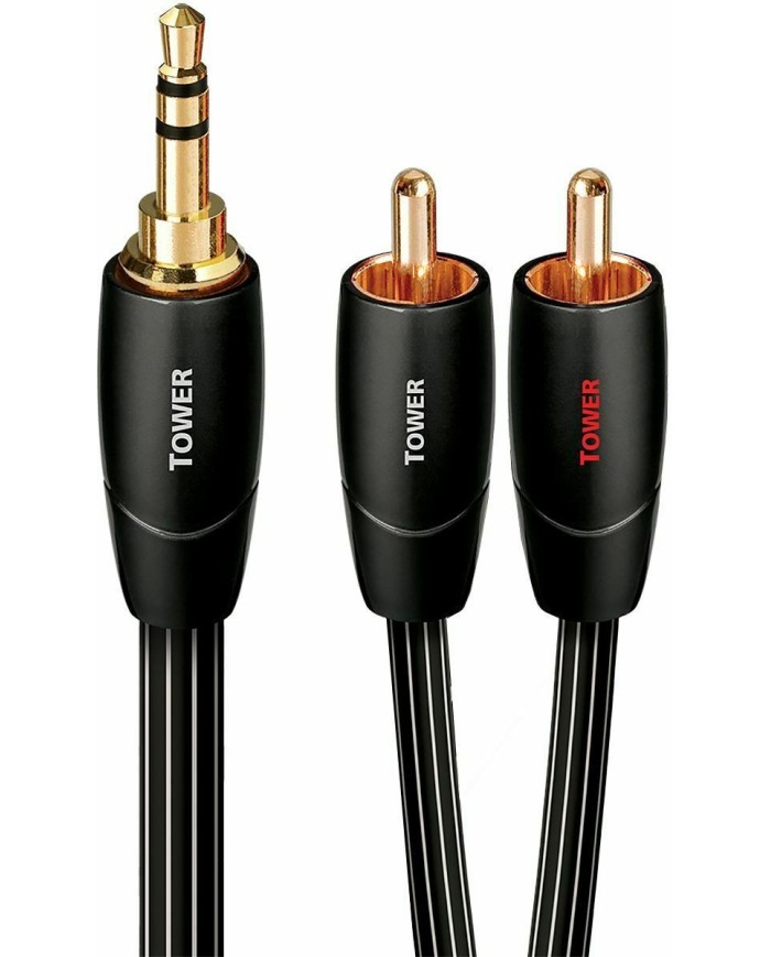 Cavo jack 3.5mm mini maschio a 2 RCA  Audioquest Tower