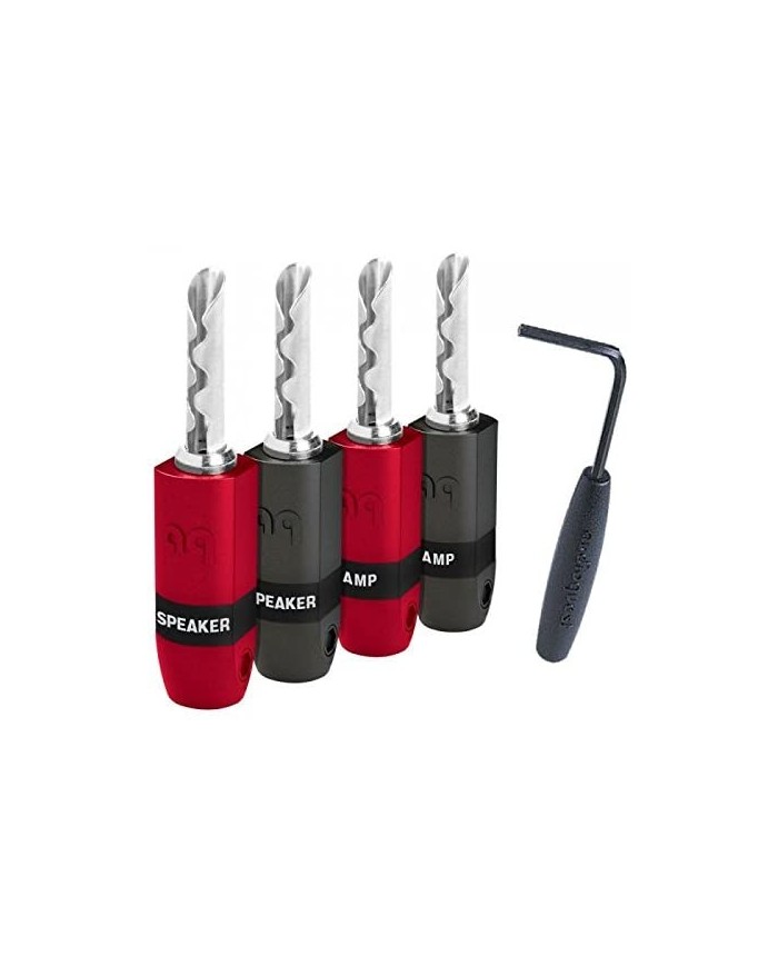 Connettore per cavi potenza  Audioquest SureGrip 300 BFA/Banana Silver