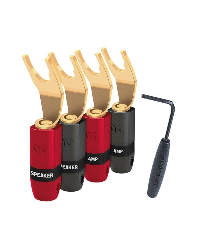 Connettore per cavi di potenza  Audioquest SureGrip 300 BFA/Spade Gold