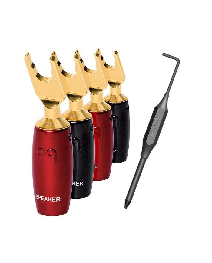 Connettore per cavi di potenza  Audioquest SureGrip 500 BFA/Spade Gold