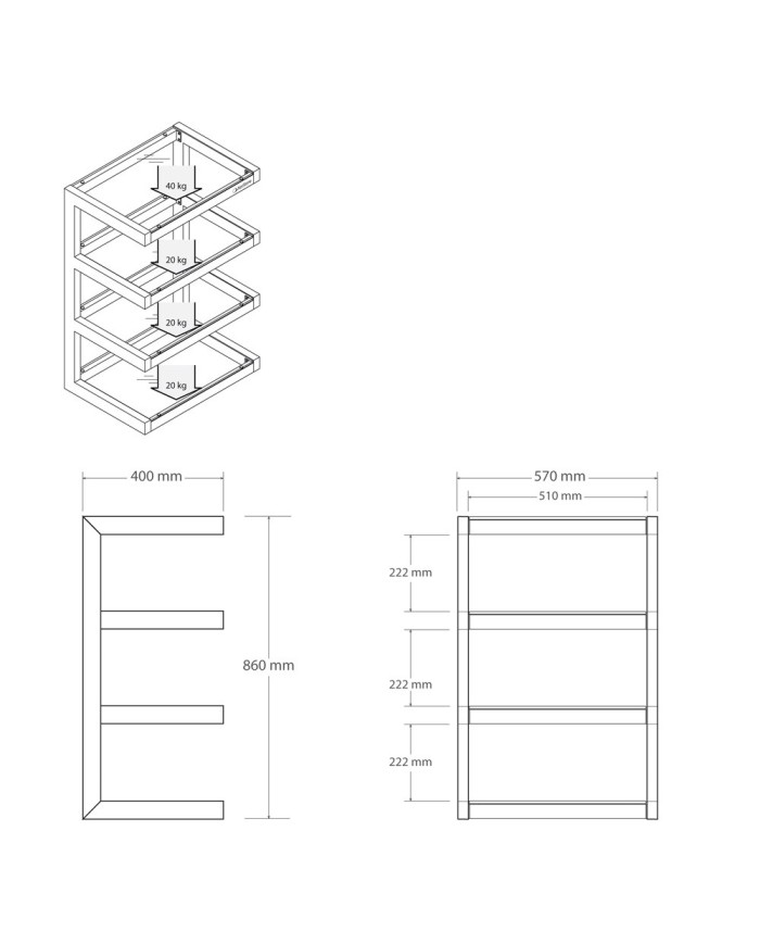 tavolino rack hi fi norstone esse