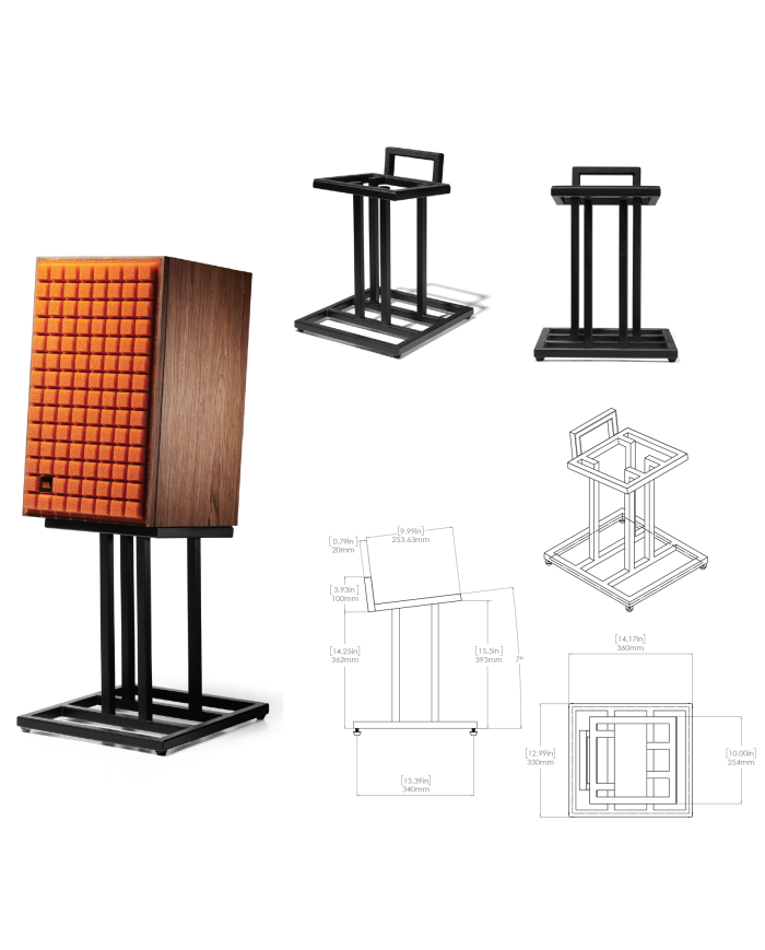 JS80 Coppia Stand in metallo dedicato al diffusore L82 Classic