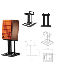 JS80 Coppia Stand in metallo dedicato al diffusore L82 Classic