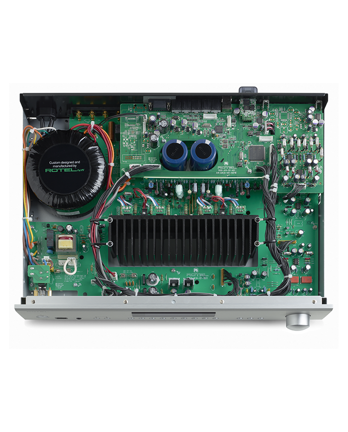 Amplificatore integrato da 60+60W RMS su 8 ohm,  nero, Rotel A12MKII