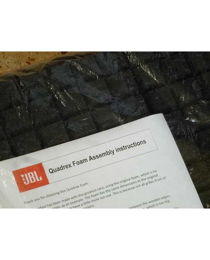 Griglie in schiuma Quadrex per JBL L100 Classic  JBL L100 Grille  Nero