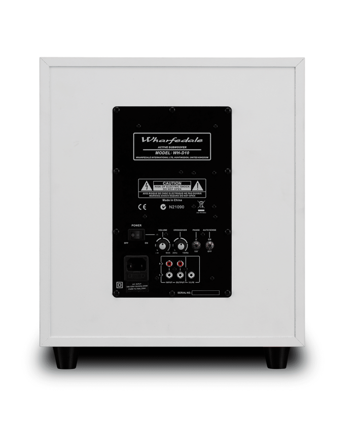 Subwoofer attivo  bass reflex  woofer 20 cm  Wharfedale WH-D8  Bianco