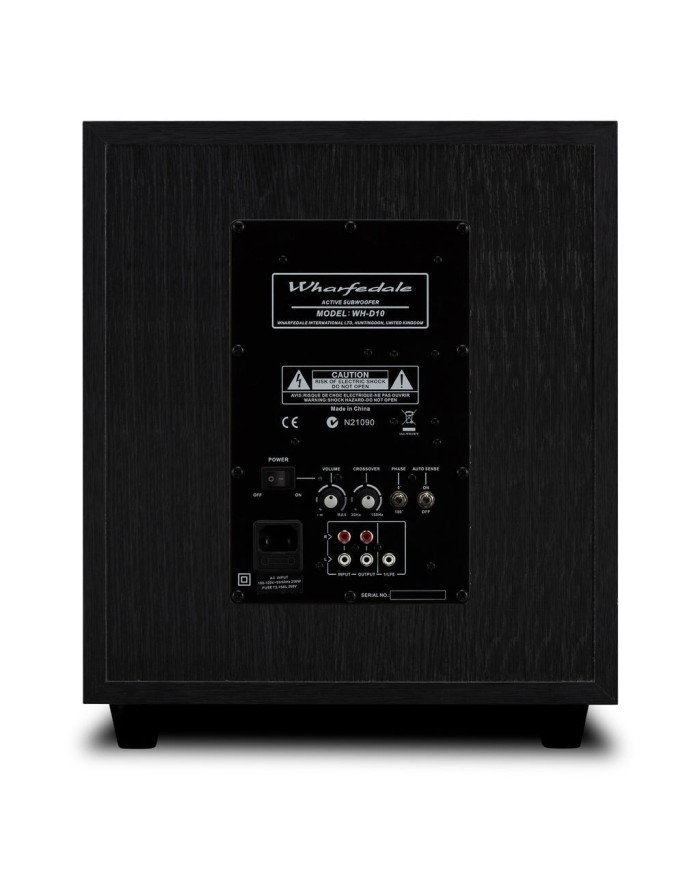 Subwoofer attivo  bass reflex  woofer 25 cm  Wharfedale WH-D10  Nero