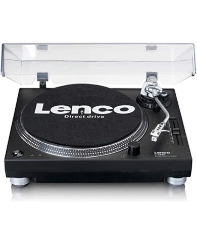 Giradischi a trasmissione diretta codifica USB/PC  Lenco L-3809  Nero