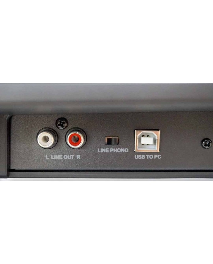 Giradischi a trasmissione diretta codifica USB/PC  Lenco L-3809  Nero