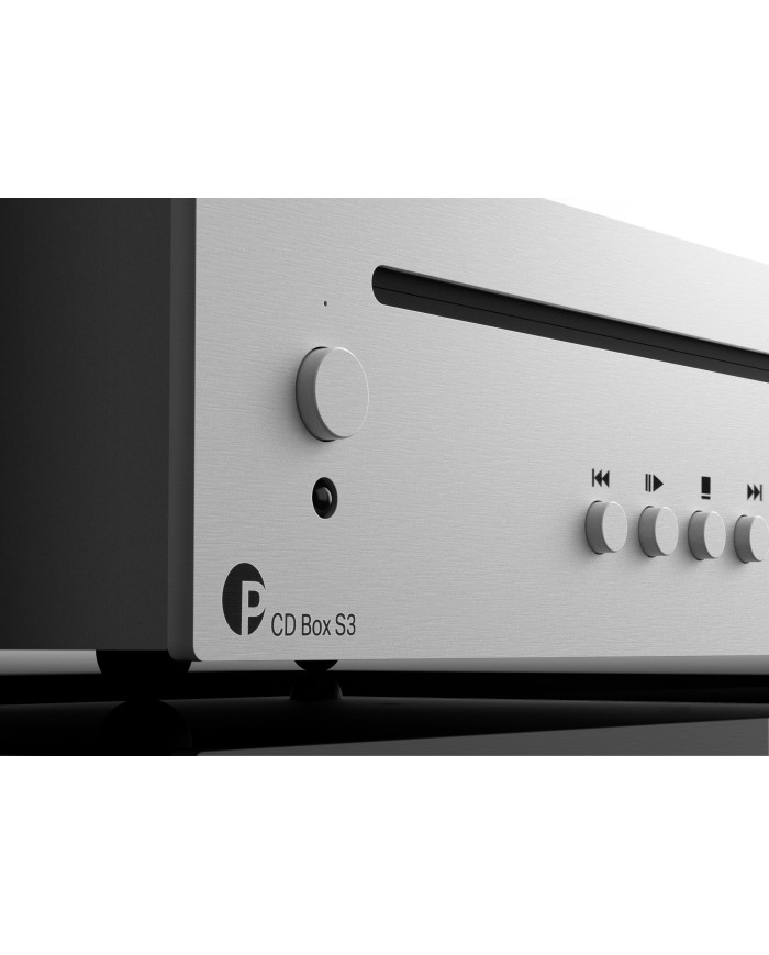 Lettore CD  CD-R  CD-RW  Carica slot-in  Pro-Ject CD Box S3  Silver