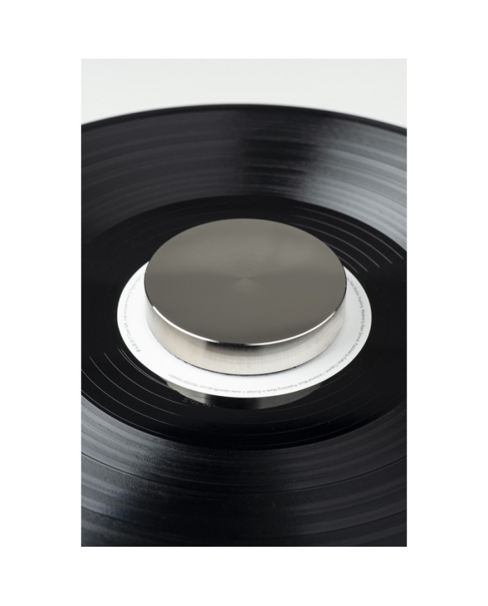 Clamp in alluminio nichelato per giradischi  Pro-Ject Record Puck Pro