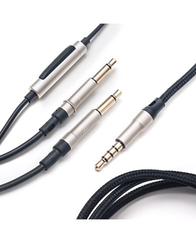 Cavo con telecomando e microfono  Meze  serie 99 1.2m  Black Silver