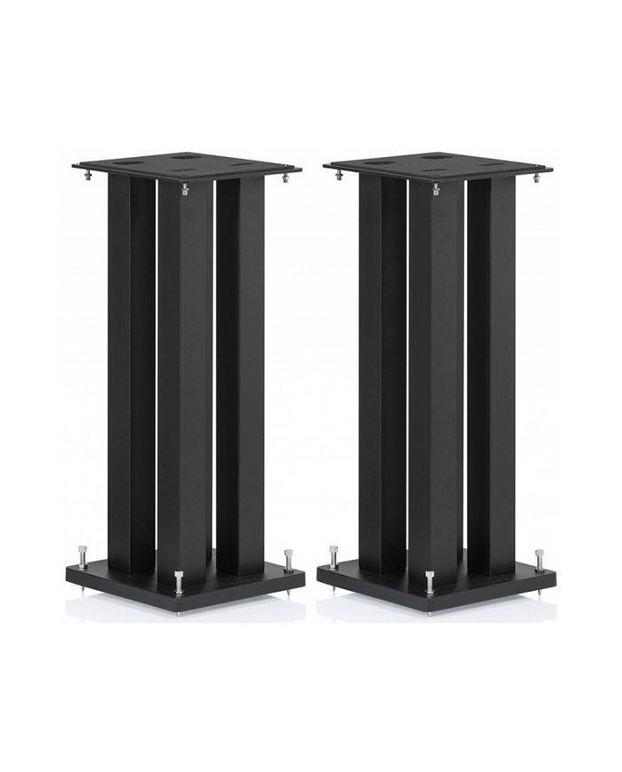 Coppia stand a 4 colonne  altezza 60cm  Norstone Stylum Square  Nero