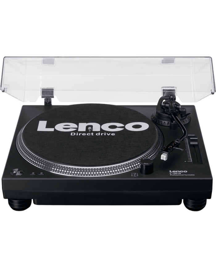 Giradischi a trazione diretta  Lenco L-3818  Nero