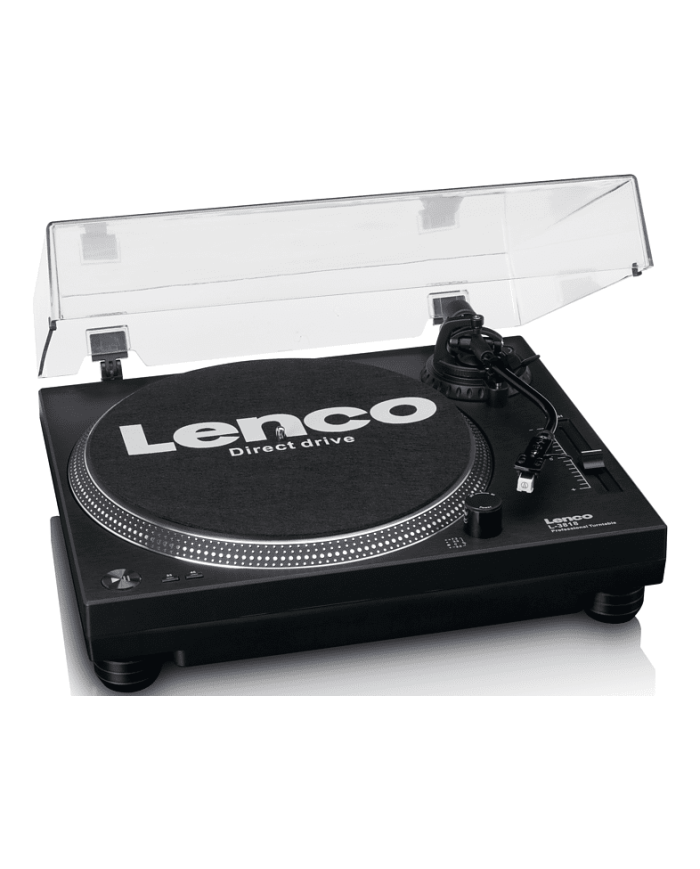 Giradischi a trazione diretta  Lenco L-3818  Nero
