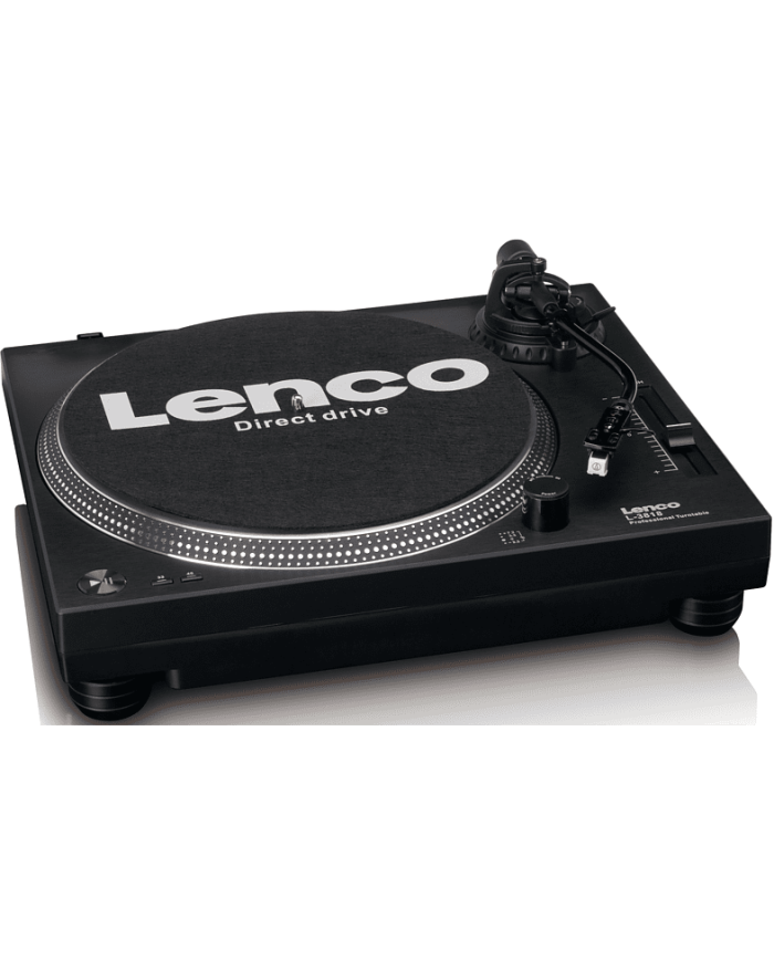 Giradischi a trazione diretta  Lenco L-3818  Nero