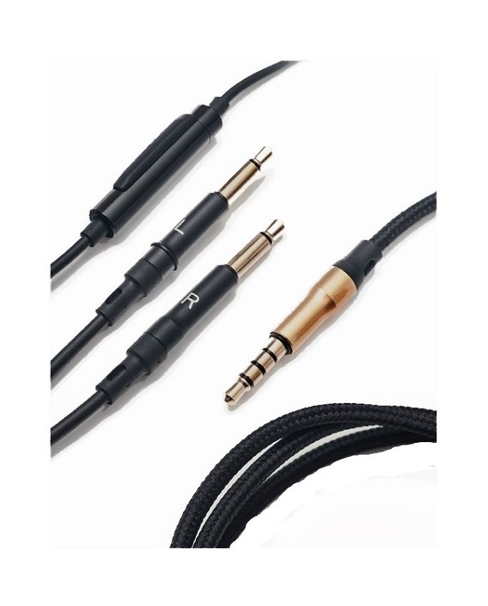 Cavo con telecomando e microfono  Meze  serie 99 1.2m  Black Gold