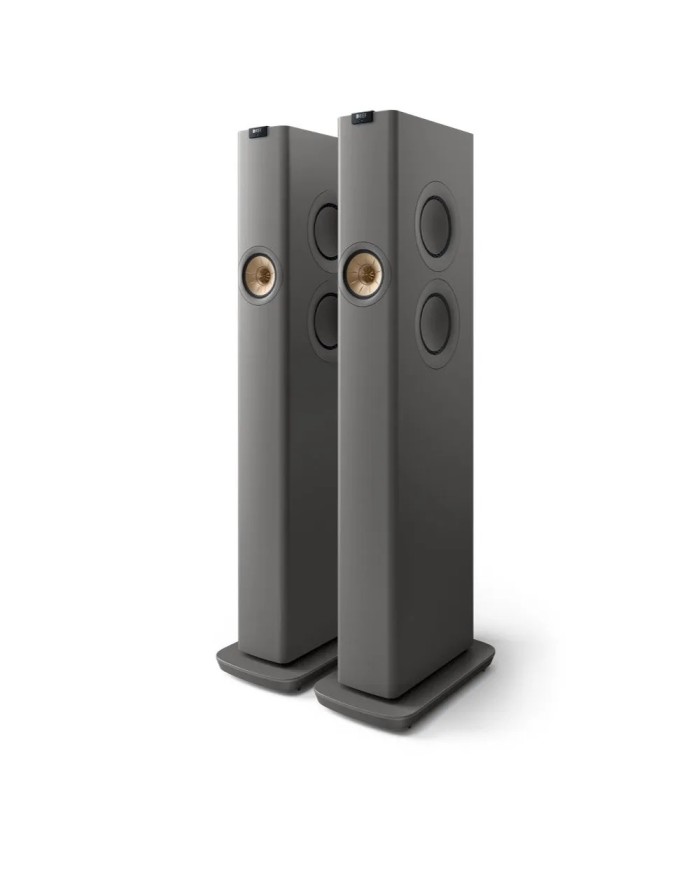 Diffusori da pavimento attivi 3 vie  Kef LS60 Wireless  Titan Grey