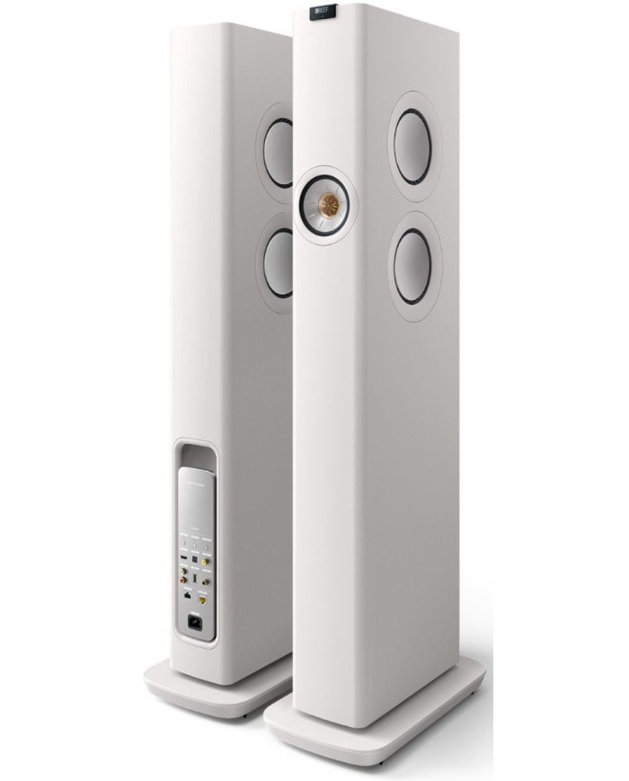 Diffusori da pavimento attivi 3 vie  Kef LS60 Wireless  Mineral White