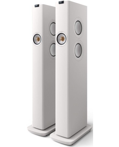 Diffusori da pavimento attivi 3 vie  Kef LS60 Wireless  Mineral White